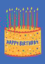 Happy birthday colourful cake created by Loula Rose