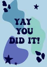 YAY YOU DID IT! Congratulations card created by Groovy Girl Designs