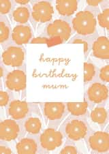 Funky floral happy birthday mum card  created by Ivy Lemon