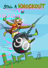 Knockout at 90 created by Bryony Jackson Walters