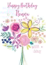 Happy Birthday Nonna with love created by Katie Phythian Design