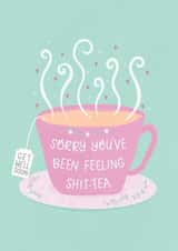 Get Well Soon, Sorry you're feeling Shitty. created by Ludicrous Prints