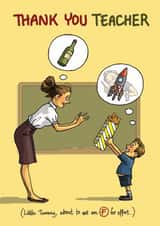 F For Effort created by Bryony Jackson Walters