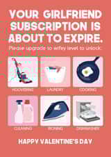 Girlfriend subscription card created by WillyBee