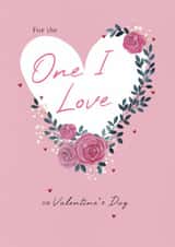 One I love hearts and roses created by Sarah Hustwaite Illustration