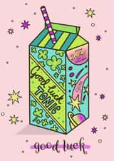 Good luck tonic card created by The Sugar Bell