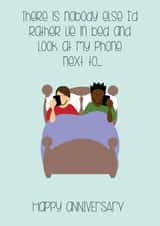 Mixed race same sex anniversary card created by Fancy Paper