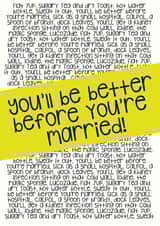 Get Well Soon - You'll be better before you're married created by Fancy Paper