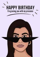 Kourtney Kardashian Birthday Card created by girlinmind