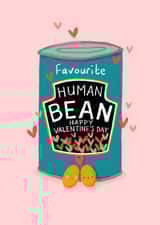 Baked Bean Valentine card created by Nicola Watson