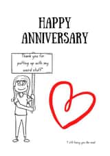 Happy Anniversary card for that special (and patient) someone! created by Hackney and Jones Publishing