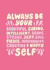 Galentine's Day Friendship Pink Card created by @studio27eleven