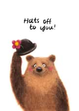 Hats Off To You Congratulations Bear Achievement Card created by Lindsey Thomas