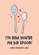 Big Spoon Valentine's Day Card created by Lucy Marie Design