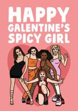The spice girls galentines card created by Studio Doodles