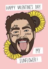 Post Malone Valentine’s Day Card created by Maisie-Jane Andrews