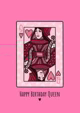 Queen of Hearts Birthday Card created by The Modest Lobster