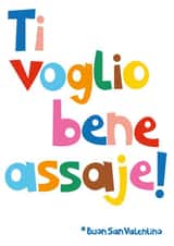 I love you loads! Italian / Napolitan Valentine's card created by Poppekins