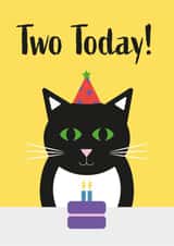 Cute Age Two Cat Card  created by Amy Munro