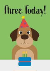 Cute 3rd Birthday Puppy Card created by Amy Munro