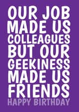 Geeky Work Colleague Birthday Card created by @Cupsie's Creations