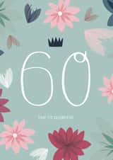 60th Birthday Card - Time to Celebrate! created by Two For Joy Illustration