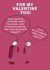 Yoga Valentine's Day created by Hey Karma