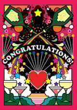 Sparling Star Rainbow Congratulations created by Rebecca Strickson Ltd