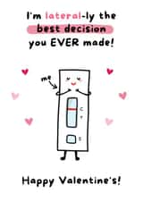 Funny Valentines Card - Best Decision You Ever Made Valentine's Card created by Gobbygifts