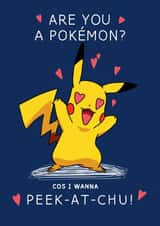 Pokemon Peekatchu Valentines Card created by HoldTheGate Designs