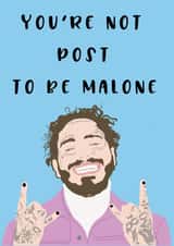 Post Malone Funny Valentine's Card created by Lucy