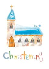 CHRISTENING CARD created by Anya Higginson