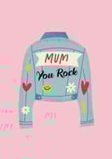 Mum You Rock Embellished Denim Jacket Mother’s Day Card created by Curious Day