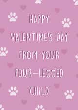 Valentine's Card From The Pet - Four Legged Child created by Canny Crafted