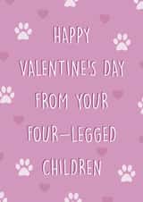 Valentine's Day From Your Pets - Dog, Cat created by Canny Crafted