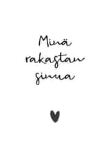 Finnish Valentine Card created by Audrey & Coco