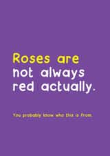 Roses are red Valentines Card created by Norm & Then