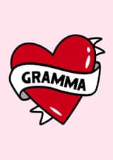 Gramma Mother's Day Birthday Card created by Fighty Pants