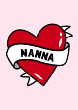 Nanna Mothers day Birthday Card created by Fighty Pants