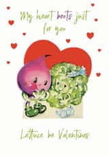 My heart beets just for you Valentine's day card created by Bombus
