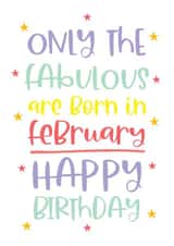 Happy February Birthday to you card created by Word Up Creative