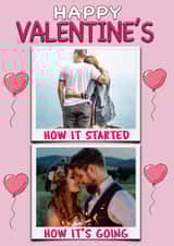 Personalised Valentines Day Photo Card created by ShortRound888 - How it started meme Valentine's Day Photo card