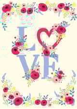Floral LOVE Card created by Heidi Pie