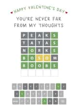 Cheeky Wordle Valentine Card created by Wink Design - Michelle Roberts