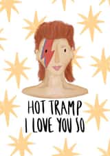 David Bowie Rebel Rebel Valentines Card created by Phoebe Harris