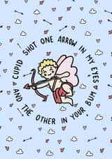 Cupid's Arrow Valentine's Card created by Flopsydoods 