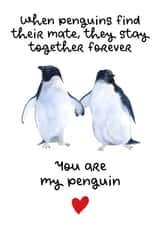 You Are My Penguin Valentine’s Day Card created by PrimePrintsUK