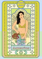 AQUARIUS BIRTHDAY CARD created by Emily Nash