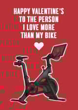 Peloton Valentine's Day Card created by Cake For Breakfast