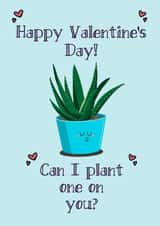 Cute Plant Valentine's Day Card created by So Fresh
